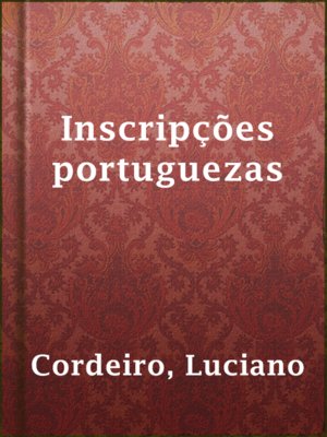 cover image of Inscripções portuguezas